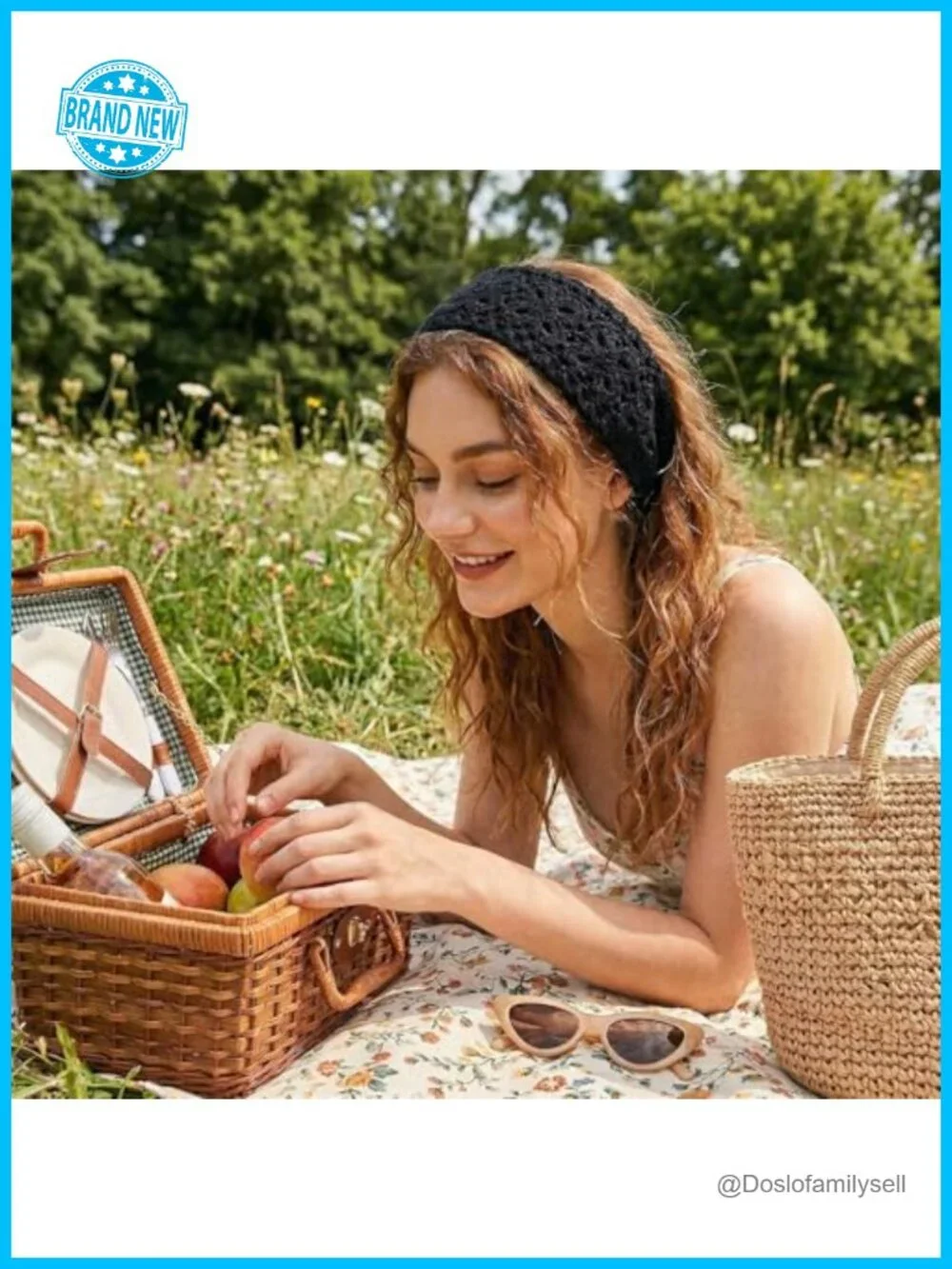 3 Pack Boho Knit Headband Head Scarf for Women Tie Back Bandana